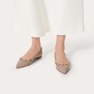 Valentino Patent Rockstud Ballet Flats